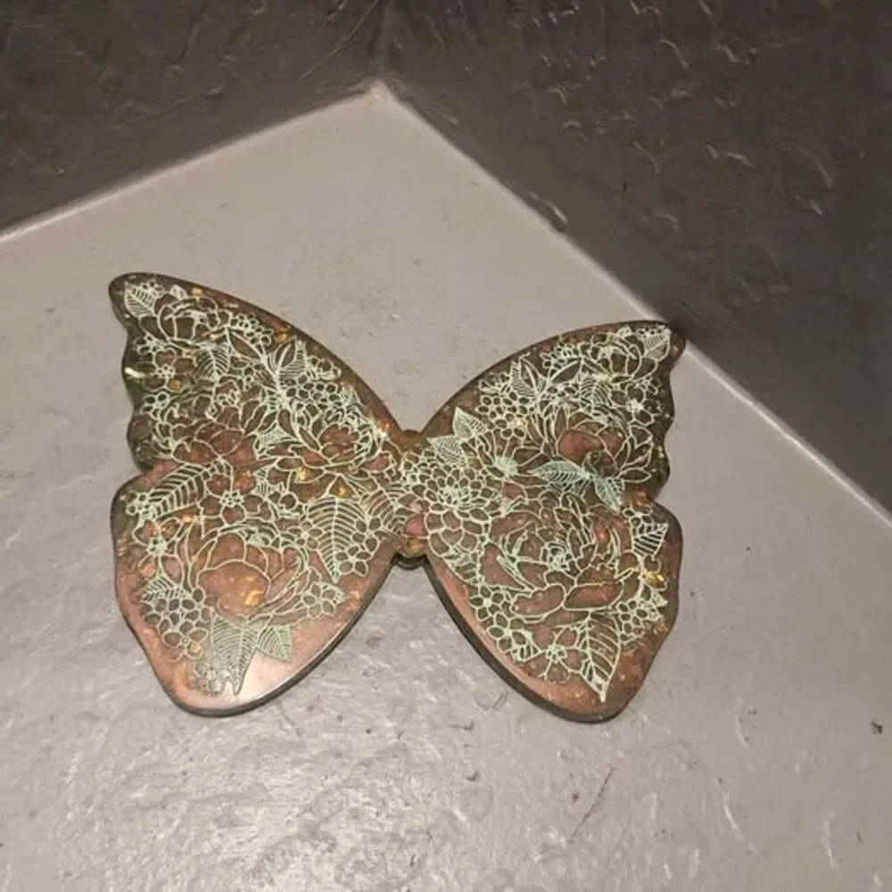 Handmade Resin Butterfly Wall Hanging